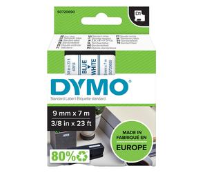 Nastro D1 standard 409140 - 9 mm x 7 mt - PL - blu/bianco - Dymo