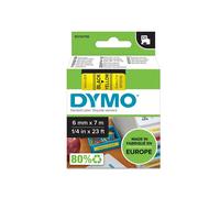 Nastro D1 436180 - 6 mm x 7 mt - nerogiallo - Dymo