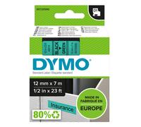 Nastro D1 standard 450190 - 12 mm x 7 mt - PL - nero/verde - Dymo