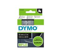 Dymo D1 45020, S0720600, 12mm x 7m testo bianco / nastro trasparente, nastro originale
