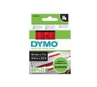 Nastro D1 standard 458070 - 19 mm x 7 mt - PL - nero/rosso - Dymo