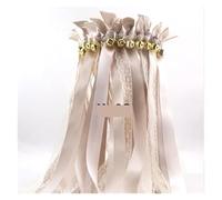 Nastro da ballo, Nastro Matrimonio Bastoncini Multicolori Con Campanelli Oro 20/50pz(02,50pcs)