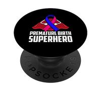 Nastro da combattimento prematuro con supereroe della nascita prematura PopSockets PopGrip Adesivo