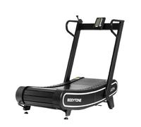 Nastro da corsa curvo pieghevole schermo LCD. Macchina da corsa pieghevole con resistenza magnetica e velocità regolabile fino a 16 km/h - Bodytone ZROT4