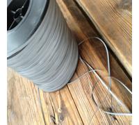 Nastro da cucire in PET rifrangente silver - 100mt x 2mm