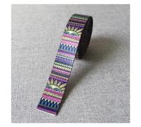 Nastro da Cucito 5 Metri di Larghezza 1 Pollice 25mm Nastri e Fettucce Cinghie Corda Collare for Cani Pet Guinzaglio Imbracatura Zaino Borsa Indumento Cucito Fai da Te Accessorio(Ethnic Style B)