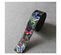 Nastro da Cucito 5 Metri di Larghezza 1 Pollice 25mm Nastri e Fettucce Cinghie Corda Collare for Cani Pet Guinzaglio Imbracatura Zaino Borsa Indumento Cucito Fai da Te Accessorio(Butterfly)