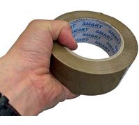 Nastro da imballaggio a solvente 36 rotoli marrone rotolo grande 132 metri...