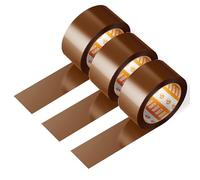 Nastro da imballaggio, nastro adesivo marrone, nastro da imballaggio, nastro per imballaggio scatole traslochi e spedizione, nastro imballaggio marrone largo 36 mm x 120 m - SIDI (3 pezzi)