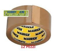 NASTRO DA IMBALLO IMBALLAGGIO PACCHI AVANA NASTRI CASA 50mmx66metri Avana 12 PZ