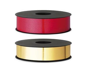 Nastro da regalo in rocchetto Brizzolari 30 mm x 100 mt oro conf. 10 pezzi - 687