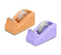 Nastro da tavolo 2pz, distributore piccolo per scrivania, viola arancione