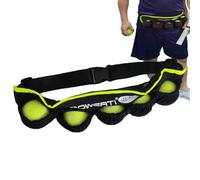 Nastro da tennis - Cinque attrezzature per l'allenamento del tennis caricate | Fascia per palline da tennis e palline di cetriolo che permettono di correre in vita per donne uomini e bambini