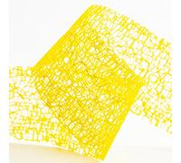 Nastro decorativo a rete, 38 mm x 20 m, giallo