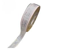 Nastro decorativo con motivo a stelle, 44 m x 2,5 cm di larghezza, nastro in raso multicolore per confezioni regalo fai da te, fiocchi, torte, composizioni floreali, 12 colori (J)