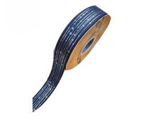 Nastro decorativo con motivo a stelle, 44 m x 2,5 cm di larghezza, nastro in raso multicolore per confezioni regalo fai da te, fiocchi, torte, composizioni floreali, 12 colori (F)