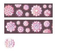 Nastro decorativo decorativo a forma di fiore, 1 rotolo di nastro largo per dieci fiori, decorativo per diario e scrapbooking per scrapbooking