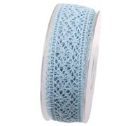 Nastro Decorativo In Pizzo Blu 38Mm, 15M Rollo (1M=0,93EUR)