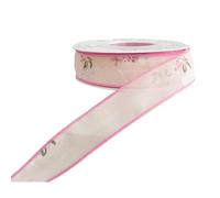 Nastro decorativo per bouquet di fiori, elegante fiocco, nastro artigianale fatto a mano, per confezioni regalo e rilegatura, decorazione per confezioni regalo