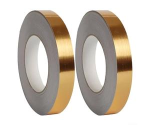 Nastro decorativo per pareti e decorazioni per la casa, colore oro, argento e nero, per interni eleganti (1 cm, 50 m, oro)