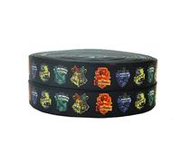 Nastro decorativo per torte di compleanno e idee decorative per regali, fiocchi o scatole per palloncini, sacchetti e biglietti, 2 m x 22 mm di larghezza, colore: nero