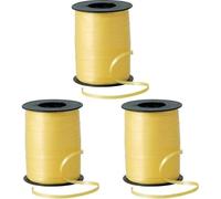 Nastro decorativo Ribbon (5 mm x 460 mt), giallo (Confezione da 3)