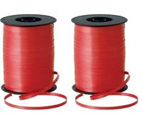 Nastro decorativo Ribbon (5 mm x 460 mt), rosso (Confezione da 2)