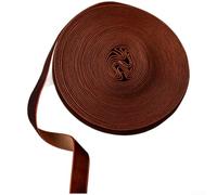 Nastro Decorativo Rustico 10M per Fai da Te(1.5CM Deep brown) | per velluto morbido, aspetto rustico, per ideale per confezionare regali natalizi eleganti e chic