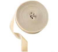 Nastro Decorativo Rustico 10M per Fai da Te(2.5CM Beige) | per velluto morbido, aspetto rustico, per ideale per confezionare regali natalizi eleganti e chic