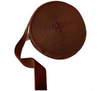 Nastro Decorativo Rustico 10M per Fai da Te(2.5CM Deep brown) | per velluto morbido, aspetto rustico, per ideale per confezionare regali natalizi eleganti e chic