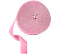 Nastro Decorativo Rustico 10M per Fai da Te(2.5CM Pink) | per velluto morbido, aspetto rustico, per ideale per confezionare regali natalizi eleganti e chic
