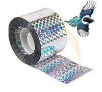 Nastro deflettore di uccelli - nastro riflettente, nastro spaziale a doppia faccia | Controllo degli uccelli all'aperto per finestre e giardini, tieni lontano le colombe di bocce alle colombe, protegg