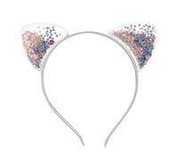 Nastro dei capelli del fumetto regalo accessori per capelli trasparenti Super carino principessa notte festa corona brillante (3)