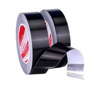 Nastro del di alluminio, Nastro in foglio di alluminio nero resistente al calore for cappa da cucina for scaldabagno, sigillatura tubazioni impermeabile ignifuga for la riparazione(20mx15mmX0.07mm)