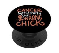 Nastro del regalo di Chemo endometriale di combattere la consapevolezza del cancro uterino PopSockets PopGrip Adesivo