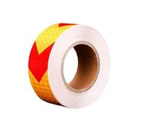 Nastro di avvertimento, nastro riflettente, Nastro adesivo riflettente in PVC 2 pollici x 82 piedi multicolore(C)