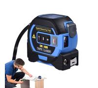 Nastro di bloccaggio automatico con lettura digitale istantanea, metro a nastro digitale | Misuratore a infrarossi,Strumento di misurazione portatile con schermo LCD per l'installazione di fondazioni