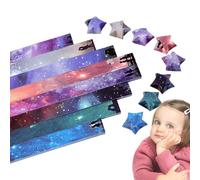 Nastro di carta a stella - Artigianato di carta pieghevole - Artigianato fai da te fai da te strisce di decorazioni di stelle pieghevoli forniture scolastiche regalo per