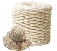 Nastro di carta da involucro - String Pulp Rafia String Kraft Craft | Nastro rafia forte e flessibile con set di forbici | Filo intrecciato di paglia di cotone per giocattoli e decorazioni
