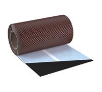 Nastro di collegamento flessibile 3D, lunghezza 5 m, larghezza 300 mm, alluminio di alta qualità e butilico, autoadesivo, per tetto, struttura 3D (marrone RAL8017)
