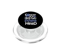 Nastro di consapevolezza del cancro esofageo blu Poopie testa chemio PopSockets PopGrip per MagSafe