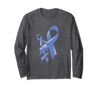 Nastro di consapevolezza del Cancro esofageo Blue Fighter Chemo Maglia a Manica