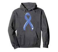 Nastro di consapevolezza del Cancro esofageo Blue Survivor Lotta Chemo Felpa con Cappuccio
