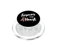 Nastro di consapevolezza del cancro uterino perdita amorevole ricordo PopSockets PopGrip per MagSafe