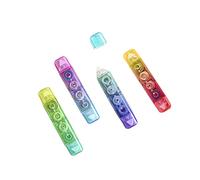 Nastro di correzione 2 in 1 gradiente di colore e colla a punti, per cancelleria Kawaii, regalo per bambini, scuola, ufficio, materiale pratico e durevole