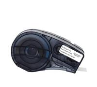 Nastro di etichetta in tessuto in nylon nero su bianco 3/4 pollici da 0,75 pollici compatibile con Brady M210 M211 BMP21 Plus BMP21 Lab Stampante M21-750-499