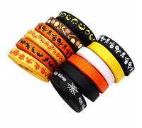 Nastro di filo artigianale, Nastro da regalo a tema Halloween, 5/100 iarde, 3/8 pollici di larghezza, fai da te for le feste(M,5yard)
