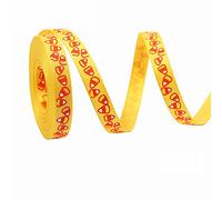 Nastro di filo artigianale, Nastro da regalo a tema Halloween, 5/100 iarde, 3/8 pollici di larghezza, fai da te for le feste(B,100yard)