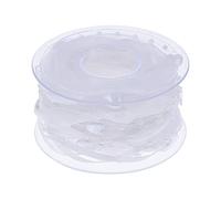 Nastro di filo artigianale, Nastro di perline a forma di cuore, perle d'amore, confezione regalo for San, matrimonio(White)