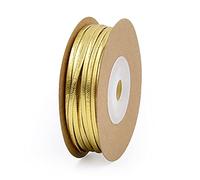 Nastro di filo artigianale, Nastro in pelle color oro e argento for fioristi, artigianato e confezioni regalo(Gold,2mm)